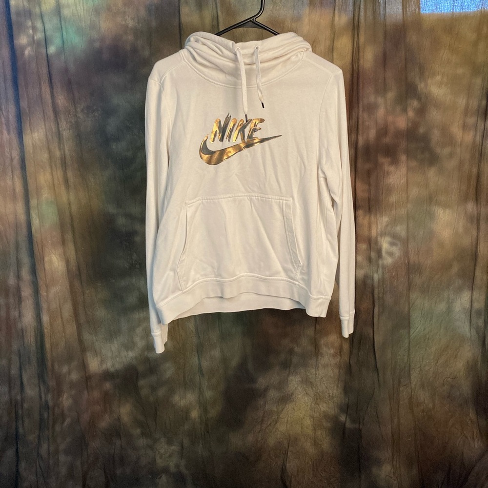 Nike scoop Necked Hoodie with drawstrings